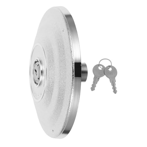 Ciieeo Gumball Machine Dispenser Lid mit Schlüssel Robuste Kunststoff-abdeckung Ersatzteil für Automatische Verkaufsautomaten Einfache Installation Langlebig und Kompatibel Silberfarben von Ciieeo