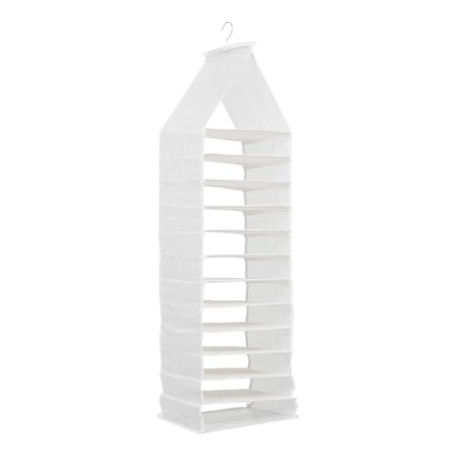 Ciieeo Hängender Kleiderschrank-organizer Transparenter PVC Aufbewahrungsbeutel mit Haken Platzsparender Schrankteiler für Hosen Hemden und Wochenoutfits Vielseitig für Kleine Schränke von Ciieeo