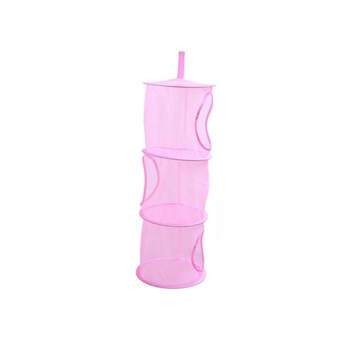 Ciieeo Hängender Mesh Organizer mit Fächern Praktischer Aufbewahrungskorb für Kleidung im Kinderzimmer für Zuhause und Reisen von Ciieeo