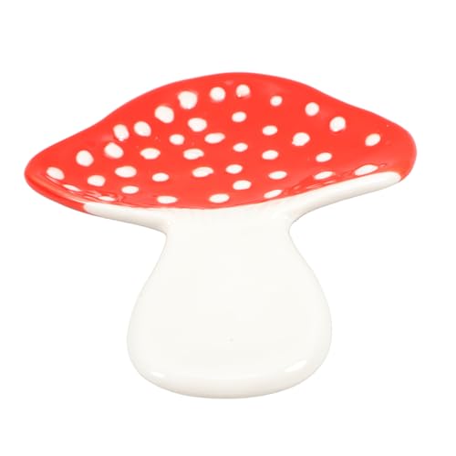 Ciieeo Hitzebeständiger Keramik-Löffelhalter mit einzigartigem Pilz-Design, multifunktionale Utensilienablage und Servierplatte für Küchentheke und Herdplatte, Organisation, Haushaltsplatte für Ciieeo Hitzebeständiger Keramik-Löffelhalter mit einzigartigem Pilz-Design, multifunktionale Utensilienablage und Servierplatte für Küchentheke und Herdplatte, Organisation, Haushaltsplatte für von Ciieeo