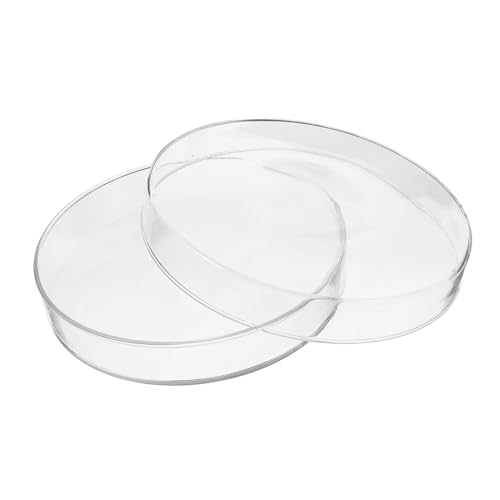 Ciieeo Hochborosilikatglas Petrischale mit Deckel Dickwandige Autoklavierbare Zellkulturschale Klare Glas-schale für Mikrobiologie Langlebig und Bruchsicher Geeignet für Labor und Schule von Ciieeo