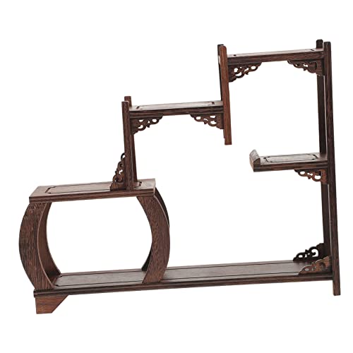 Ciieeo Antikes Ausstellungsregal aus Holz Kuriositätenständer Professionell Geschnitzt Vielseitig Einsetzbar Schreibtisch Dekoration Ciieeo Antikes Ausstellungsregal aus Holz Kuriositätenständer Professionell Geschnitzt Vielseitig Einsetzbar Schreibtisch Dekoration von Ciieeo
