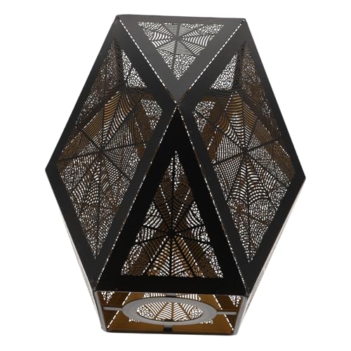 Ciieeo Hohlgefräster Metall-lampenschirm mit Spinnennetz-motiv Designer-lichtabdeckung für Decken Wandleuchten Verbesserte Wärmeableitung Dekorative Halloween-partybeleuchtung von Ciieeo