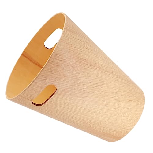 Ciieeo Holz Mülleimer für Schreibtisch Japanisches Minimalistisches Design Abfallkorb für Büro und Zuhause Praktisch und Leicht zu Reinigen von Ciieeo