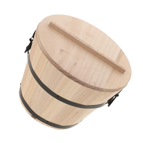 Ciieeo Holz Reisbehälter Sushi Lagerung Dampfgarer für Reis Vielseitiger Holzbehälter für Zuhause Restaurants Partys Robuste Verarbeitung für Reis Tofu Sushi von Ciieeo