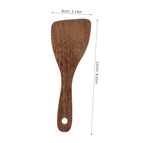 Ciieeo Holz Reiswender Kochlöffel Schonend für Antihaftpfannen Leicht Ergonomisch mit Aufhängevorrichtung Küchenhelfer für Reiskocher Curry und Salate von Ciieeo