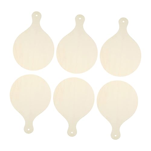 Ciieeo Mini-schneidebrett-set – 6-teiliges Brotbrett Aus Holz Mit Griffen Schneidebrett-tablett Für Brot Kuchen Gebäck Natürliches Hartholz von Ciieeo