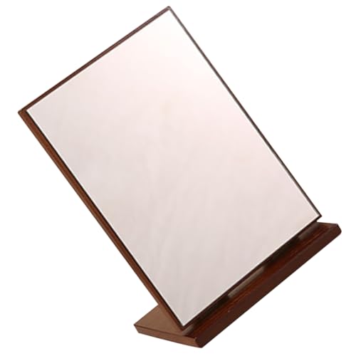 Ciieeo Holzrahmen Makeup Spiegel Tischspiegel mit Drehfunktion Multifunktionaler Schminkspiegel Holz Leichter Langlebiger Kosmetikspiegel für Schlafzimmer Bad und Schminktisch von Ciieeo