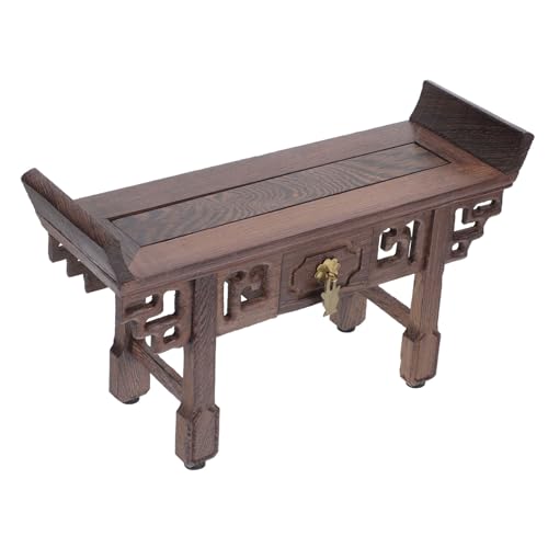 Ciieeo Holzstopf Pflanzenständer für Figurenanzeige Robuste Basis für Teekannen Bonsai und Dekoration für Home Office und Landhausstil Hölzernes Display von Ciieeo