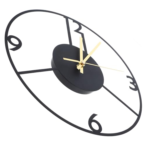 Ciieeo Industrieller Wanduhrenstil Geräuschlose Wanduhr Mute Wanduhr für Schlafzimmer und Wohnräume Vintage Design ohne Batterie für Dekoration und Ciieeo Industrieller Wanduhrenstil Geräuschlose Wanduhr Mute Wanduhr für Schlafzimmer und Wohnräume Vintage Design ohne Batterie für Dekoration und von Ciieeo