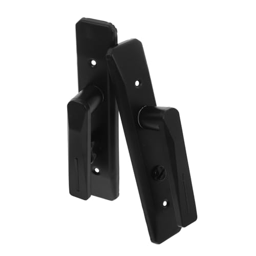 Ciieeo Innenraum Türgriff mit Schloss aus Robustem Eisen Schlüsselloser Badezimmer und Schlafzimmer Türdrücker Modernes Design Reversible Verriegelung Schwarzer Hebel für Innentüren von Ciieeo