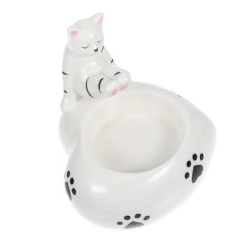 Ciieeo Süßer Katzen-Ornament-kerzenhalter Für Katze Keramik-teelichthalter Kätzchen- Katzengeschenke Ciieeo Süßer Katzen-Ornament-kerzenhalter Für Katze Keramik-teelichthalter Kätzchen- Katzengeschenke von Ciieeo
