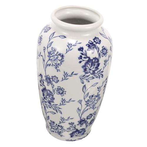 Ciieeo Keramik Blumenhalter Für Tischdeko Vase Für Getrocknete Blumen Oder Natürliche Pampas Dekorative Vase Für Wohnzimmer Und Bücherregal Moderne Blumenvase Aus Keramik von Ciieeo