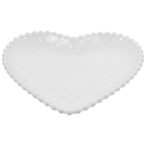 Ciieeo Keramikschale in Herzform serviertablett Rosa Herzschale rote -Party-Snackschalen snackteller Snack Decor Gemüse Aufschnitt Obstschale Keramikplatte Wiederverwendbar von Ciieeo