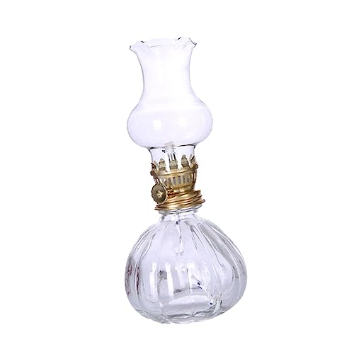 Ciieeo Kerosinlampe Lampenschirme Tiki Glühbirnen duftend LED Brenner schlafzimmerlampe tischlampe Oil lamp tischlicht steckwindlicht Petroleumlampe aus Glas Buddha-Anbetungslampe Weiß von Ciieeo