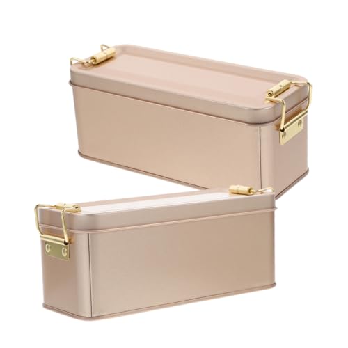 Ciieeo Aufbewahrungsbox Für Kekse Aus Metall Weißblech Süßigkeitenbox Blechdose Keksbehälter Blechbehälter Mit Deckel Dekorative Aufbewahrungsboxen Organizer Für Tee Und Snacks von Ciieeo