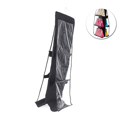 Ciieeo Hängende Aufbewahrungstasche Für Handtaschen Transparente Taschen Aus Oxford-Stoff Und PVC Waschbar Und Einfach Aufzuhängen von Ciieeo