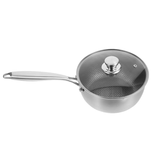 Ciieeo Kleiner Suppentopf Kochtopf Edelstahl Kleiner Topf Stielkasserolle Küchen-saucentopf Haushalts-nudeltopf Stielkasserolle Mit Griff Kleine Streutopf Küchenutensilien von Ciieeo