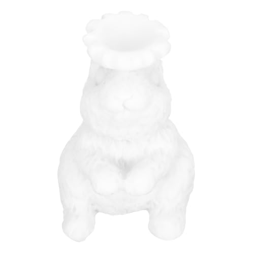 Ciieeo Kristallkugel mit Kaninchen Halter aus Resin Kreatives Tierdesign für Stilvolle Dekoration im Zuhause oder Büro Ornament für Kunstliebhaber von Ciieeo