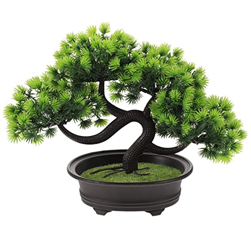 Ciieeo Künstlicher Bonsai Baum Realistisches Fake Plant Tisch Zimmerpflanze Modern Stilvoll für Wohnzimmer und Büro Dekoration Geschenkidee von Ciieeo