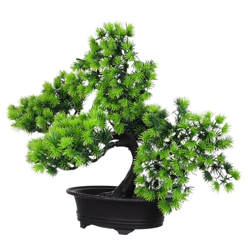 Ciieeo Künstlicher Bonsai Baum Simulation Topfpflanze Langlebig Pflegeleicht Realistisch Grün für Büro Schreibtischdekoration von Ciieeo