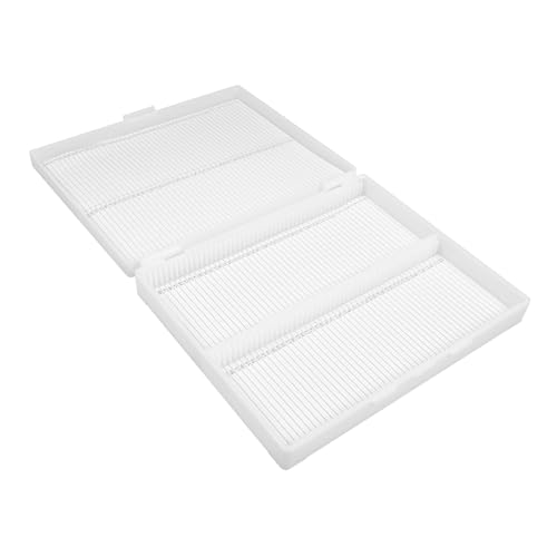 Ciieeo Kunststoff-objektträgerbox für Slides Stapelbar Kompakt Robuster Slide Organizer Aufbewahrungsbox für Labor und Klassenzimmer Ciieeo Kunststoff-objektträgerbox für Slides Stapelbar Kompakt Robuster Slide Organizer Aufbewahrungsbox für Labor und Klassenzimmer von Ciieeo