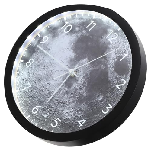 Ciieeo LED Wanduhr mit Sprachsteuerung Leuchtende Moderne Geräuschlose Wanduhr mit Intelligentem Lichtsensor Dekorative Wanddeko für Wohnzimmer und Schlafzimmer Ciieeo LED Wanduhr mit Sprachsteuerung Leuchtende Moderne Geräuschlose Wanduhr mit Intelligentem Lichtsensor Dekorative Wanddeko für Wohnzimmer und Schlafzimmer von Ciieeo