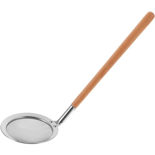 Ciieeo Lebensmittel Sieb Löffel mit Langem Holzgriff zum Abseihen und Servieren von Speisen Eignet Sich Hervorragend für Zubereitung von Fondue und Ciieeo Lebensmittel Sieb Löffel mit Langem Holzgriff zum Abseihen und Servieren von Speisen Eignet Sich Hervorragend für Zubereitung von Fondue und von Ciieeo