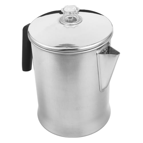 Ciieeo Leichter Outdoor Kaffeekocher aus Aluminium Tragbarer Camping-kaffeekessel mit Schnellem Erhitzen Vielseitig für Kaffee Tee Heißes Wasser für Wandern Rucksacktouren Reisen von Ciieeo