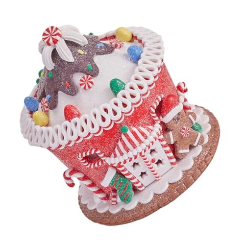 Ciieeo Leuchtendes Weihnachtliches Schloss Pastellfarbene Lebkuchenhaus-Figur Festliche Tischdekoration mit Led-licht Winterliches Miniaturhaus für Schreibtisch und Xmas Mantel Ciieeo Leuchtendes Weihnachtliches Schloss Pastellfarbene Lebkuchenhaus-Figur Festliche Tischdekoration mit Led-licht Winterliches Miniaturhaus für Schreibtisch und Xmas Mantel von Ciieeo