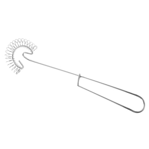 Ciieeo Manueller Spiralbesen aus Edelstahl Leichter Handrührbesen für Eier Milchaufschäumer und Saucen Ergonomischer Küchenhelfer zum Schnellen Rühren und Schlagen Einfach zu Reinigen von Ciieeo