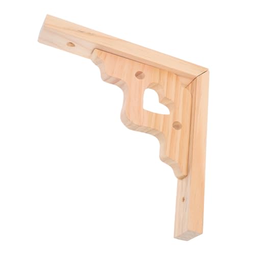 Ciieeo Massive Holz Wandregalhalterung Dreieckige Regalstütze Stabil Schwebende Regalhalter Holzhalter für Wohnzimmer Schlafzimmer Vielseitig Innenbereich von Ciieeo