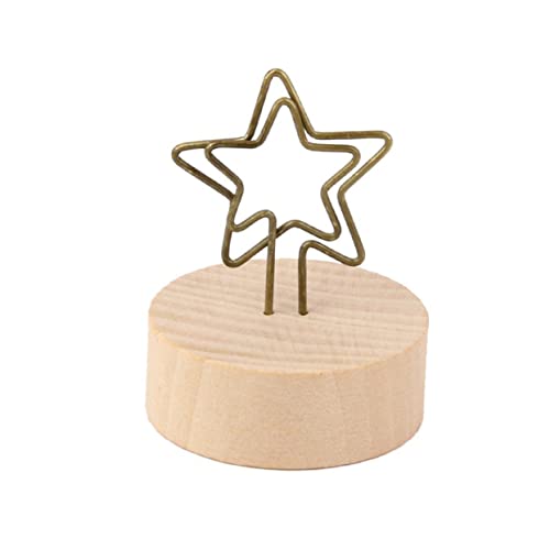 Ciieeo Memo-Clip-sternhalter Aus Holz Fotoständer Schreibtisch-zubehör Für Büro Und Zuhause Ciieeo Memo-Clip-sternhalter Aus Holz Fotoständer Schreibtisch-zubehör Für Büro Und Zuhause von Ciieeo
