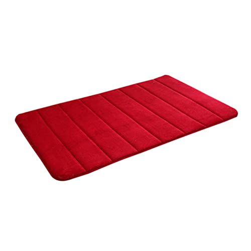 Ciieeo Memory Badematte aus Memory Schaum Rutschfester Badteppich Weinrot für Badezimmer Küche Stylisches Design Hohe Komfortqualität Ciieeo Memory Badematte aus Memory Schaum Rutschfester Badteppich Weinrot für Badezimmer Küche Stylisches Design Hohe Komfortqualität von Ciieeo