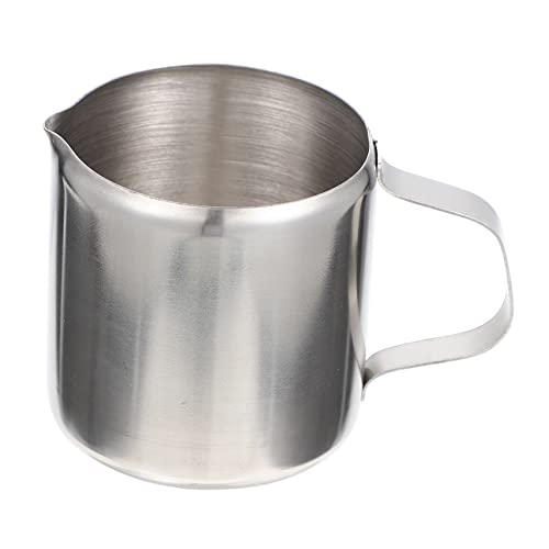 Ciieeo Milchaufschäumer Kännchen Robustes Milchfrother Tool für Zuhause und Gastronomie Einfach zu Reinigen Ergonomischer Griff für Latte Art und Kaffeezubereitung von Ciieeo