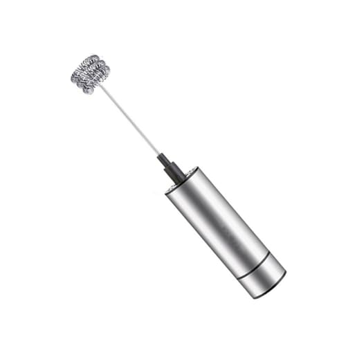Ciieeo Milchaufschäumer Milchmixer Schneebesen Kaffeeschaummaschine Eiermixer Latte Düse Kochutensilien Kaffee Schneebesen Handmilchaufschäumer Cappuccino-düse Rostfreier Stahl Rührgerät von Ciieeo