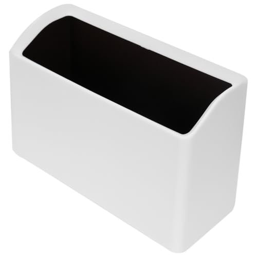 Ciieeo Mini Desktop Müllbehälter aus Kunststoff Geruchsdichtes Design Multifunktionaler Papierkorb für Büro Zuhause Auto Kompakter Weißer Abfallsammler und Organizer von Ciieeo