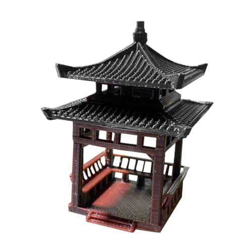 Ciieeo Mini-pavillon-Modell Für Schreibtisch-Ornament Und Aquarium-Dekoration Wiederverwendbar Als Mini-pavillon-dekor Für Aquarien-landschaftsschmuck Und Gartenornamente von Ciieeo