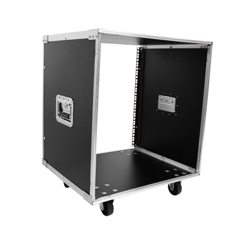 Ciieeo Mobile Stereo Rack aus Robustem Metalllegierung Geräumiger Mikrofon Verstärkerschrank mit Griffen für Ktv Meetingräume und Professionelle Audioanlagen von Ciieeo