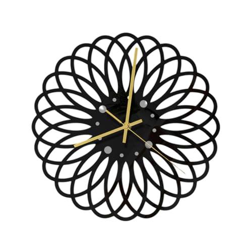 Ciieeo Moderne Wanduhr aus Schwarzem Geräuschlose Wanduhr für Wohnzimmer Schlafzimmer Büro und Hochwertige Wanddekoration ohne Batterie Ciieeo Moderne Wanduhr aus Schwarzem Geräuschlose Wanduhr für Wohnzimmer Schlafzimmer Büro und Hochwertige Wanddekoration ohne Batterie von Ciieeo