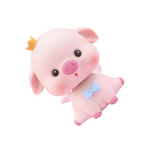 Ciieeo Niedliche Wackelfigur Auto Mit Kopfschüttel Design Für Home Office Handgefertigte Harz Puppe Wohnaccessoire Und Geschenkidee Für Auto von Ciieeo