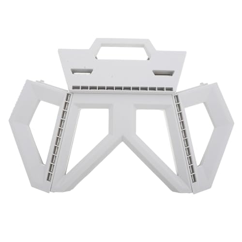 Ciieeo Outdoor-Klapphocker Rucksackhocker Kompakter Stuhl klappbare Angelhocker klappbarer Hocker zusammenklappbare Hocker für Erwachsene Stiefstuhl Wanderstuhl Campinghocker Plastik Weiß von Ciieeo