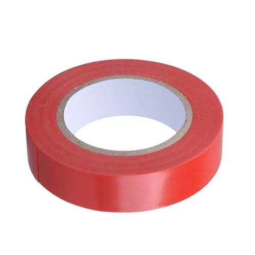 Ciieeo PVC Isolierband Rot Elektrische Klebeband PVC Schutzband Flammfest Abriebfest Für Elektroinstallation Kabelreparatur Industrie und Heimgebrauch von Ciieeo