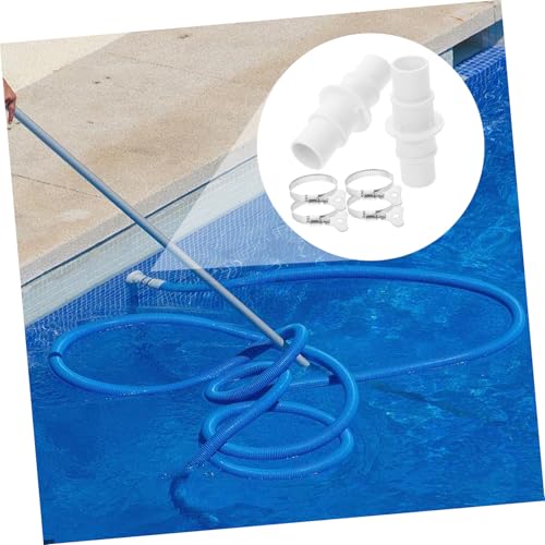Ciieeo Pool Schlauchadapter bis Luftdichter Vakuumschlauch Kupplung mit Klemmen Robustes Poolpumpe Schlauchanschluss Zubehör Leicht und Portabel für Schwimmbadreiniger von Ciieeo