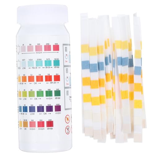Ciieeo Pool Teststreifen Wasserqualitätstest Papier Ph Härte Alkalinität Cyanursäure für Schwimmbad Spa Badewasser Wasseranalyse Ciieeo Pool Teststreifen Wasserqualitätstest Papier Ph Härte Alkalinität Cyanursäure für Schwimmbad Spa Badewasser Wasseranalyse von Ciieeo