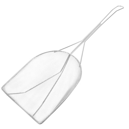 Ciieeo Quadratischer Feinmaschiger Skimmer Siebkelle Aus Edelstahl Ölsieb Für Fritteuse Netzspatel Mit Langem Griff Nudelsieblöffel Für Die Küche von Ciieeo