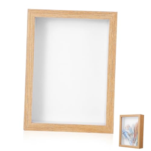 Ciieeo Rahmen für Getrocknete Blumen Handgemachte DIY Holzrahmen aus Originell Naturholzfarbe Vielseitige Vitrine für Kreative Dekorationen von Ciieeo