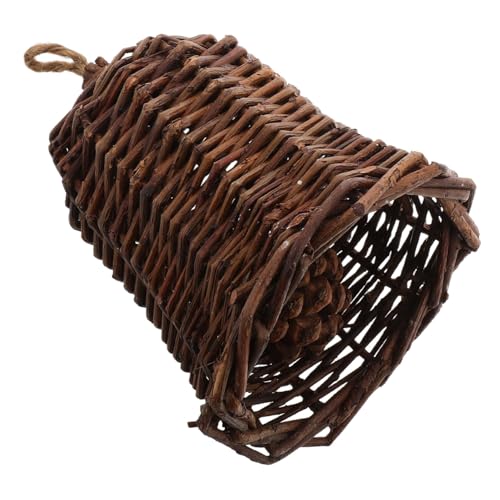 Ciieeo Hängendes Rattan-Ornament Mit Glocke Gewebtes Für Fenster Wand Und Zimmer Rustikale Heimdekor-Glocke Für Partys Und Spielzeug von Ciieeo