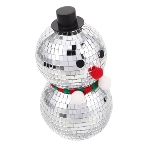 Ciieeo Reflektierende Schneemann-deko Glasfigur mit Disco-kugel-design Festliche Winter-tischdekoration für Weihnachten Langlebige Weihnachts-dekofigur aus Glas und Schaumstoff für Party Ciieeo Reflektierende Schneemann-deko Glasfigur mit Disco-kugel-design Festliche Winter-tischdekoration für Weihnachten Langlebige Weihnachts-dekofigur aus Glas und Schaumstoff für Party von Ciieeo
