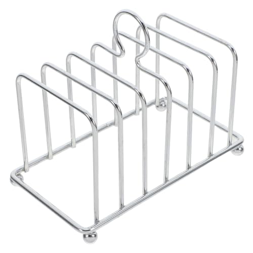 Ciieeo Toast Rack Brot Racks Stand Toast Stand Toaster Organizer Backen Lagerung Brot Halter Arbeitsplatte Organizer Küche Toast Halter Rack Brot Ständer Silber Edelstahl von Ciieeo